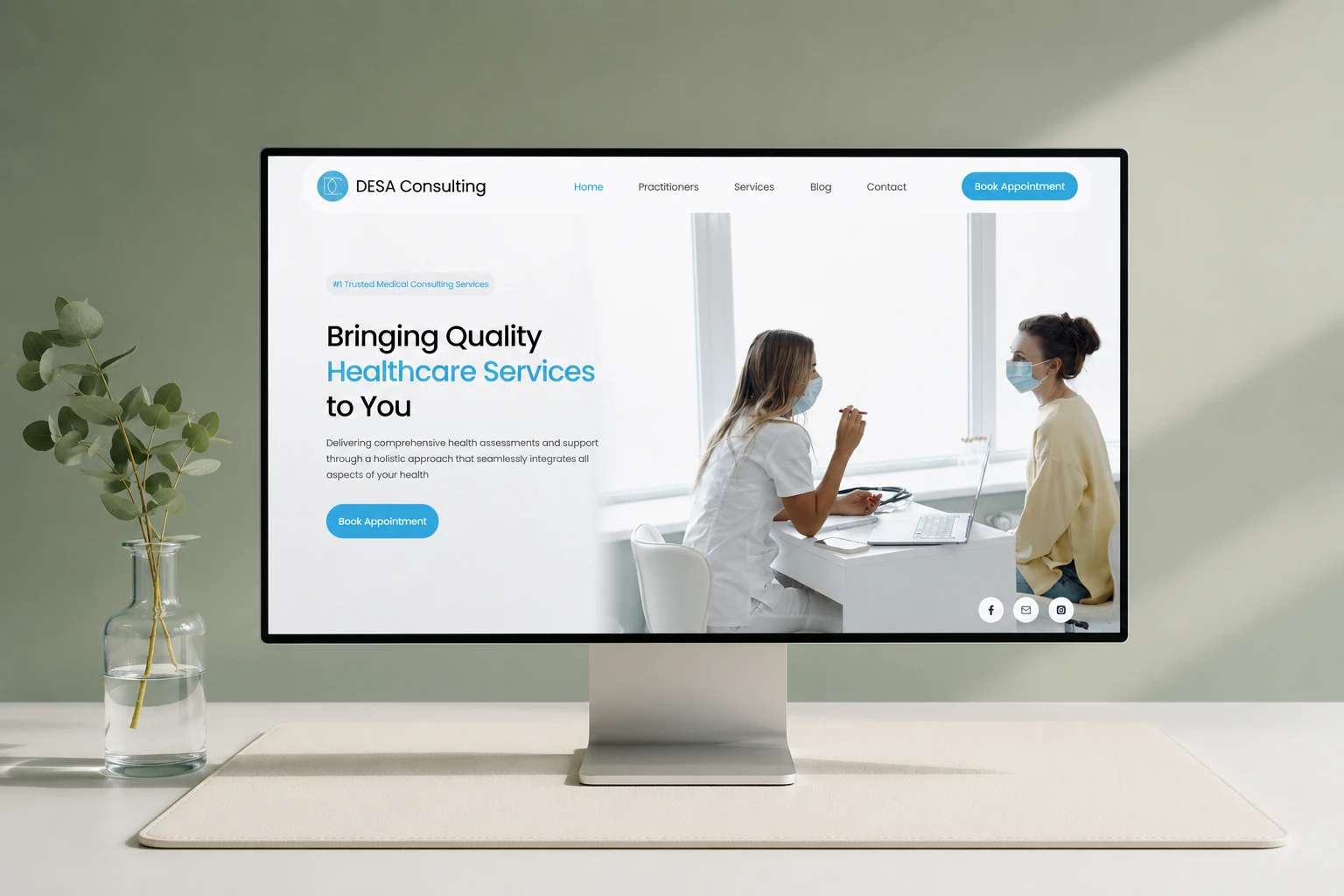 Brand identity and color swatches