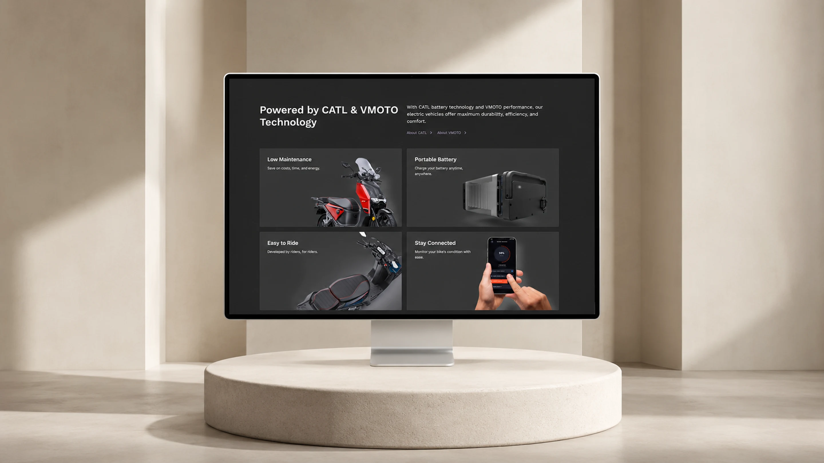 App screens wall mockup